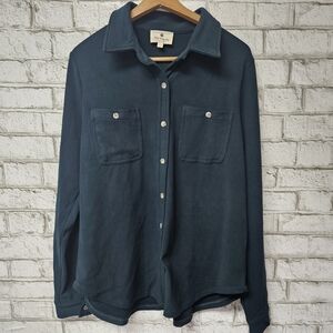 Betsey's Boutique Shop Teal Button Down Shirt for Women Size L